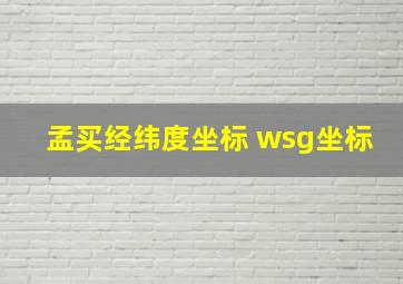 孟买经纬度坐标 wsg坐标